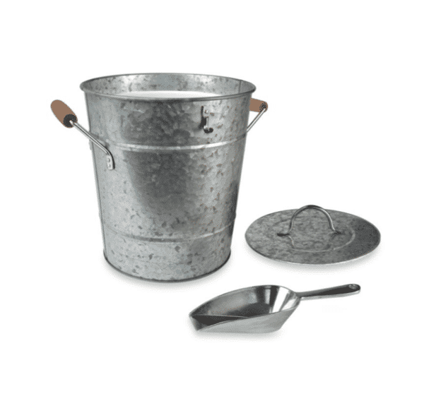 Oasis Galvanized Steel Ice Bucket with Scoop - Image 2