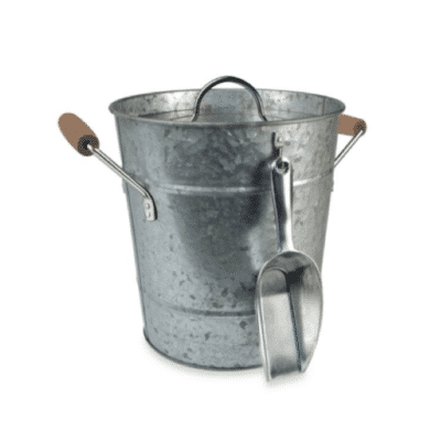 Oasis Galvanized Steel Ice Bucket with Scoop