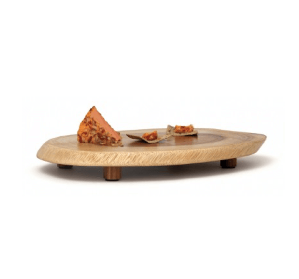 Acacia Oblong Footed Server