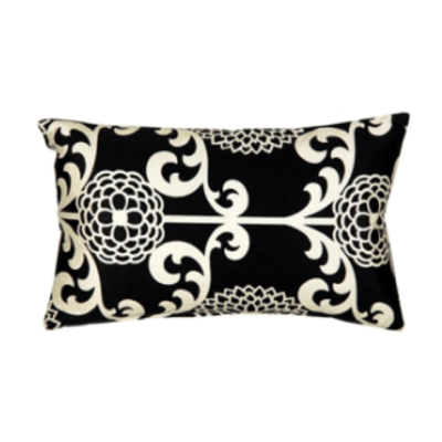 Waverly Fun Floret Licorice Throw Pillow 12x20