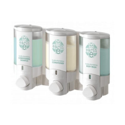 Earth E AVIVA III Amenity Dispenser White Translucent - 3 Chamber