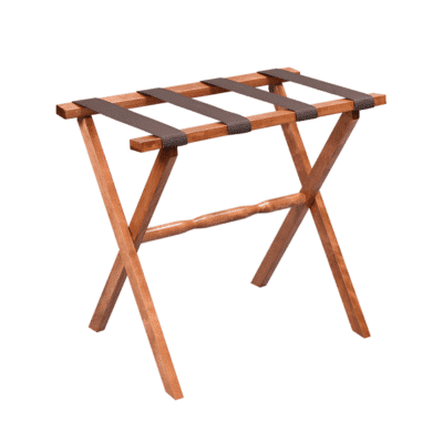 Wood Straight Leg Luggage Rack