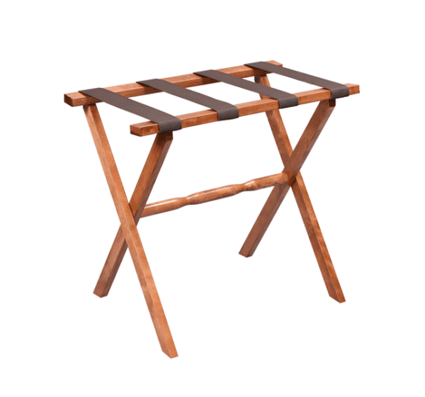 Wood Straight Leg Luggage Rack