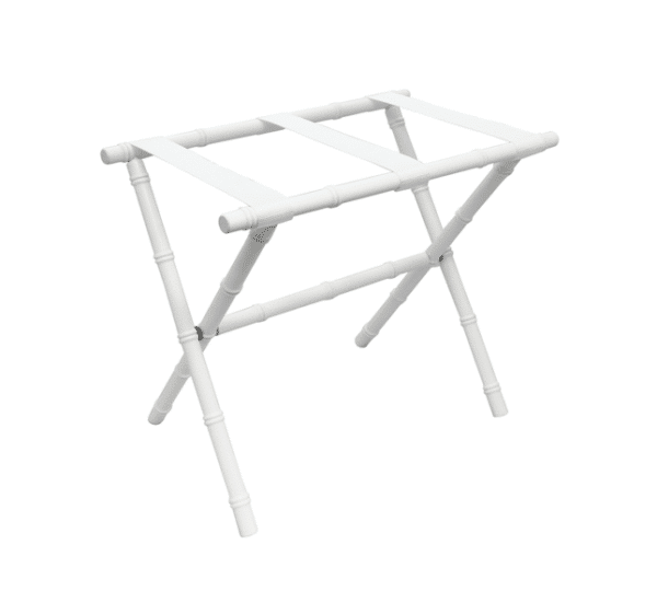 Bamboo Inspired Wood Luggage Rack - Image 3