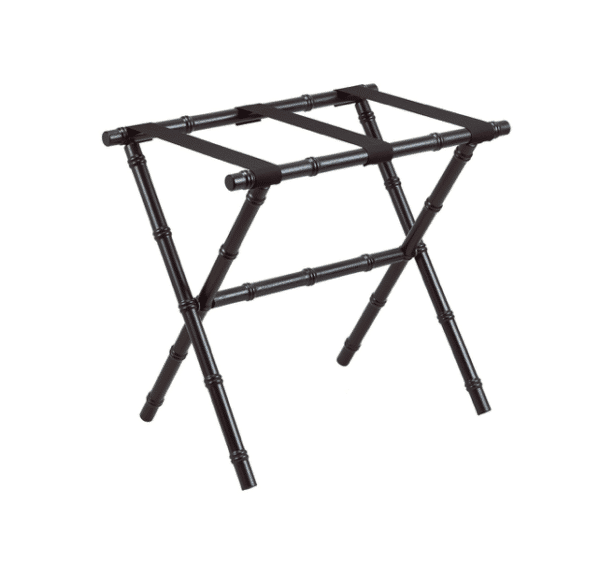 Bamboo Inspired Wood Luggage Rack - Image 4