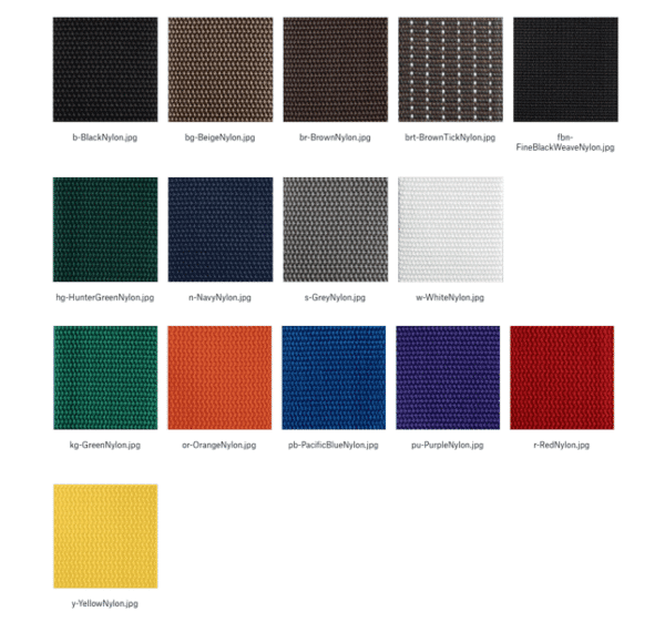 Nylon Strap Color Options