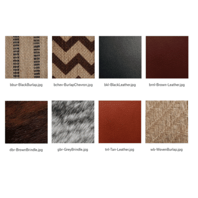 Burlap, Leather & Cowhide Straps