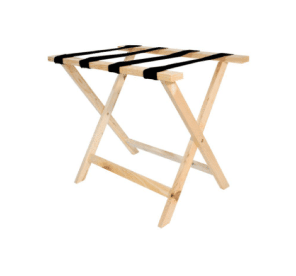 Deluxe Wooden Luggage Rack in Natural