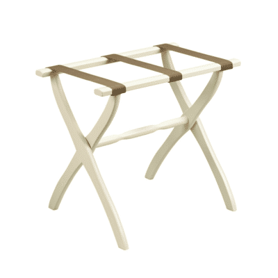 Wood Contour Leg Luggage Rack