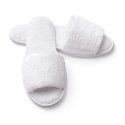 Boca Terry Open Toe Slippers
