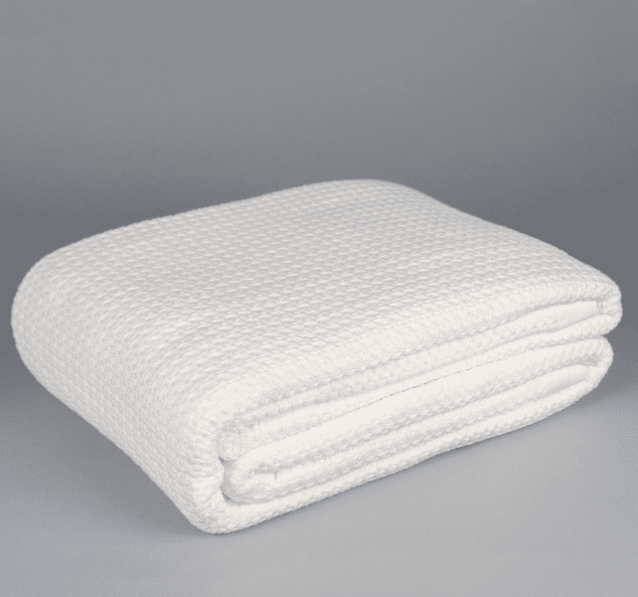 Five Star Hotel Collection Basketweave Cotton Blanket SLX Hospitality