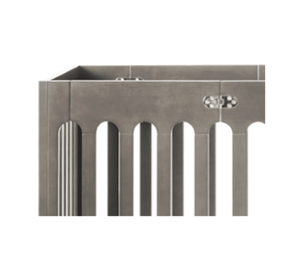 Boutique Compact Folding Wood Crib - Image 3
