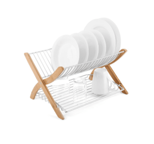 Umbra Dish Rack With Bamboo Slats