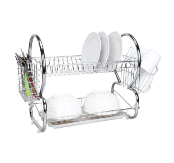 2 Tier Chrome Dish Drainer