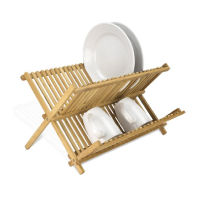 Bamboo Foldable Dish Drainer