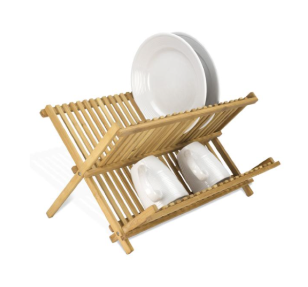 Bamboo Foldable Dish Drainer