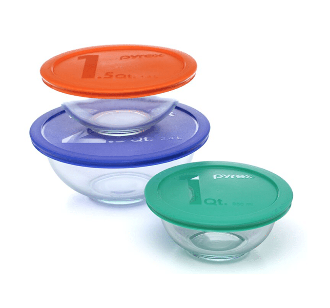 6-piece Mixing Bowl Set with Assorted Lids