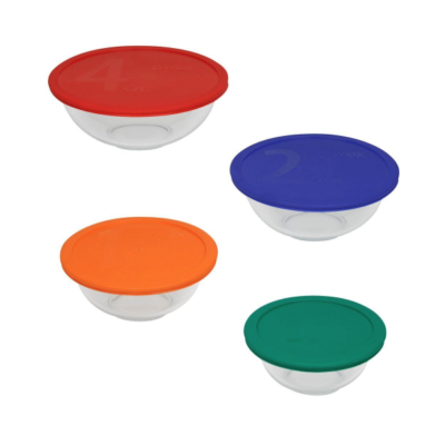 8 Piece Pyrex Bowl Set with Lids