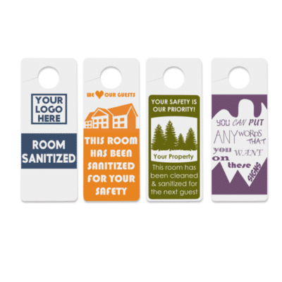 Vinyl Door Hanger Sign, 1 Color Custom