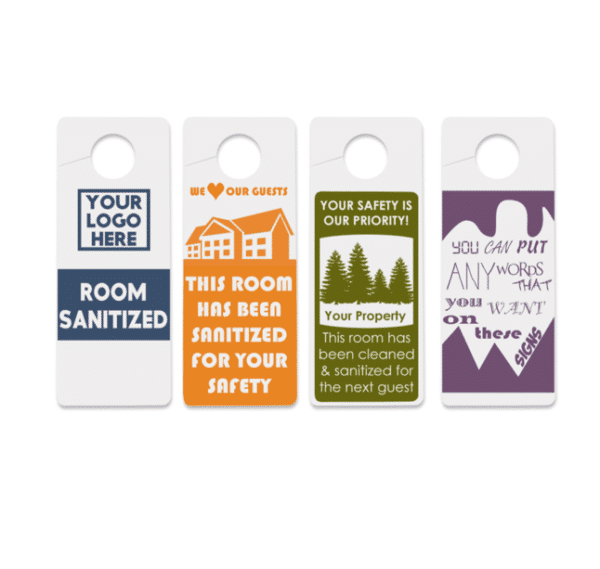 Vinyl Door Hanger Sign, 1 Color Custom
