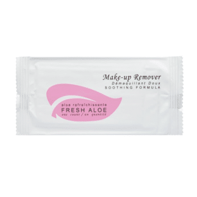 Fresh Aloe Makeup Remover Wipe - Sachet Wrapped Case of 500