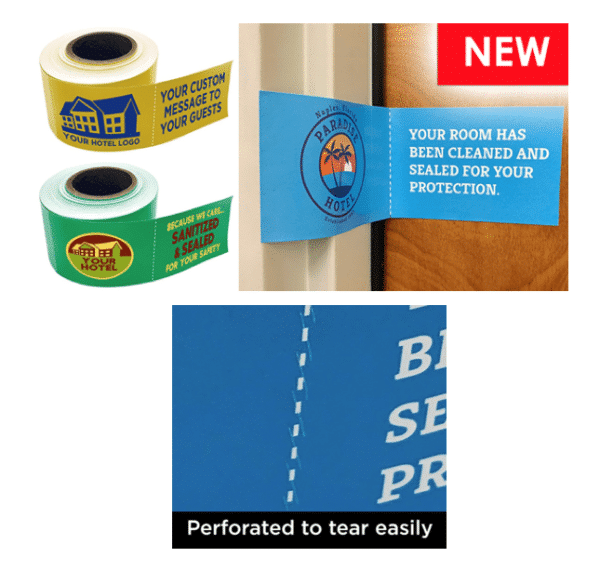 Room Cleaned & Sanitized Adhesive Door Seals for Hotels - Image 3