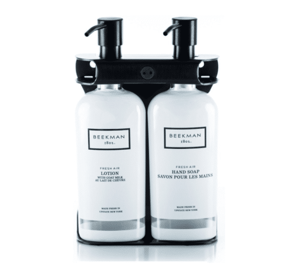 Aquamenities Double Fixture with Beekman Fresh Air Bottles