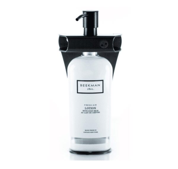 Aquamenities Single Fixture Black PVD with Beekman Fresh Air Bottles