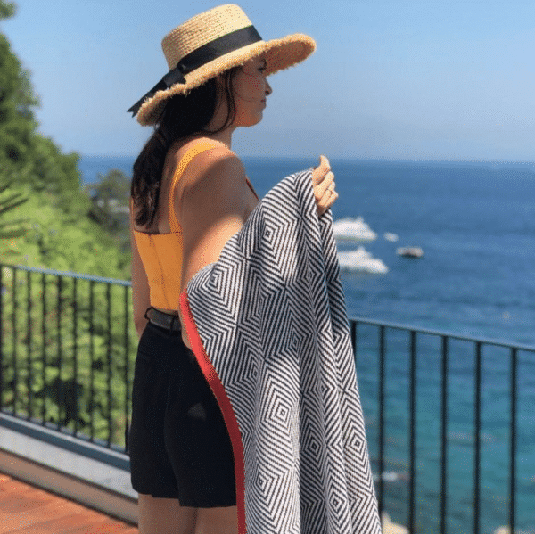 Eco Poly Woven Square Throw