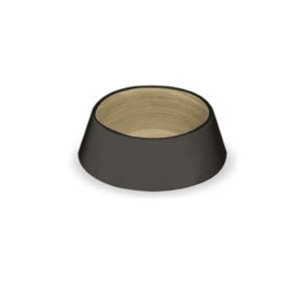 Black & Bamboo Medium Pet Bowl
