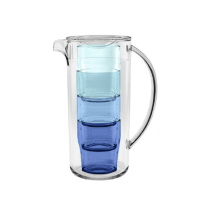 Simple Stacked Nested Pitcher w/Lid