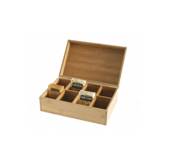 Bamboo 8-Section Tea Box