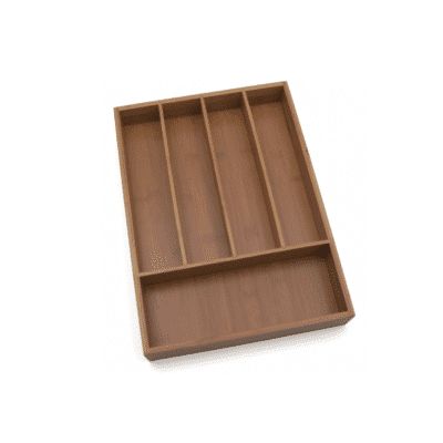 Bamboo Flatware Organizer, 5 Compartments