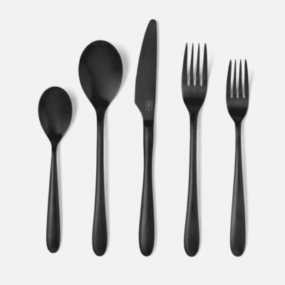 Alba Black Flatware Set