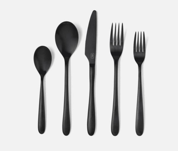 Alba Black Flatware Set