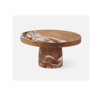 Austin Amber Swirled Cake Stand