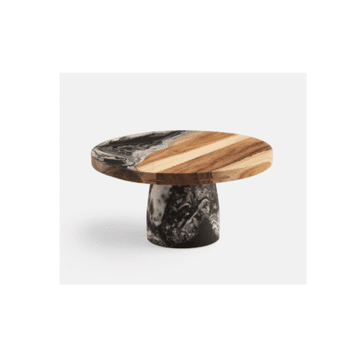 Austin Black Swirled Cake Stand
