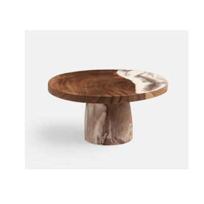 Austin Brown Swirled Cake Stand