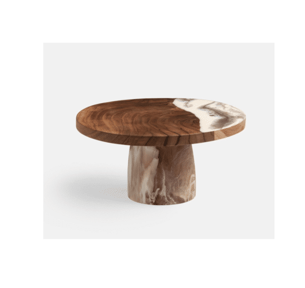 Austin Brown Swirled Cake Stand