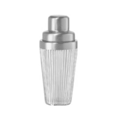 Vintage Ribbed Silver Barware