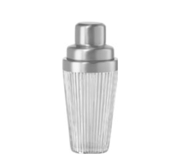 Vintage Ribbed Silver Barware