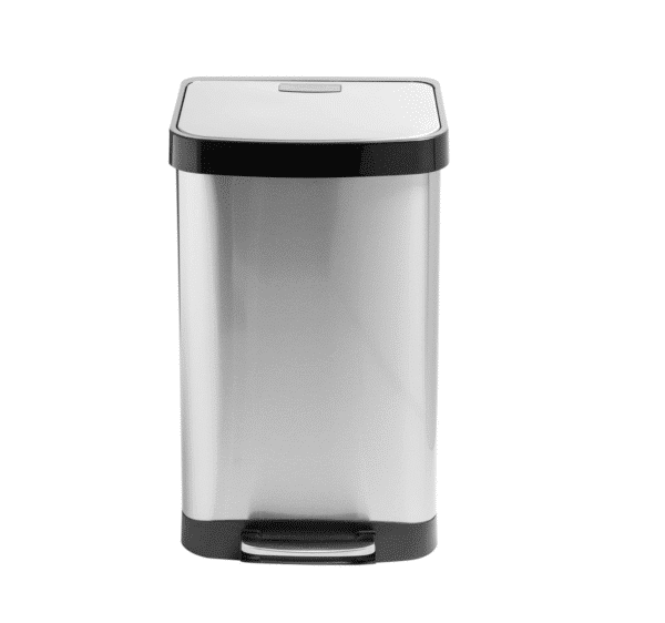 50L Large Stainless Steel Step Trash Can