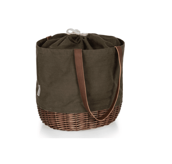 Coronado Canvas and Willow Basket Tote