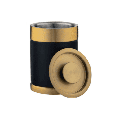 Gold Rush Stainless Ice Bucket: Black