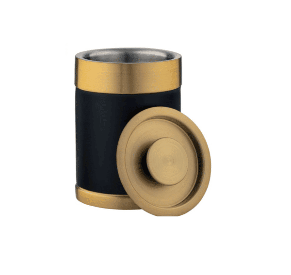 Gold Rush Stainless Ice Bucket: Black