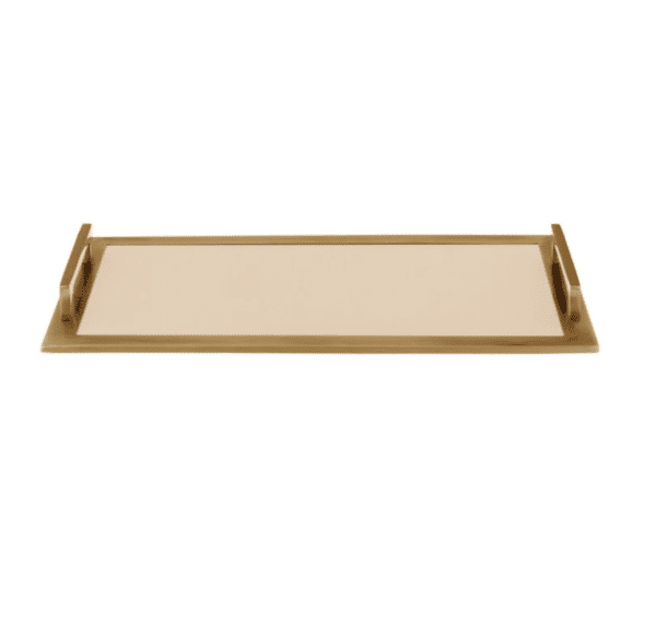 Gold Rush Stainless Tray: Beige