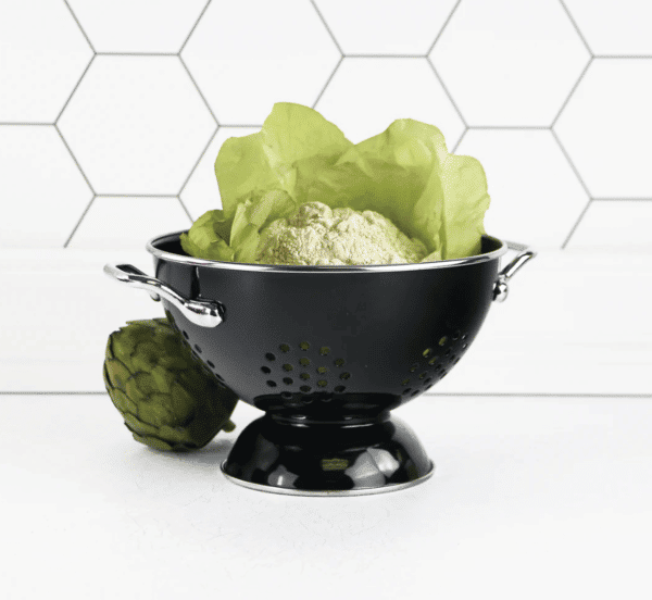 Powder Coated Colander Black