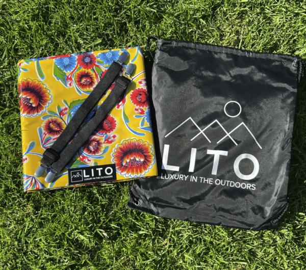 LITOCLOTH Yellow Bloom Outdoor Tablecloth