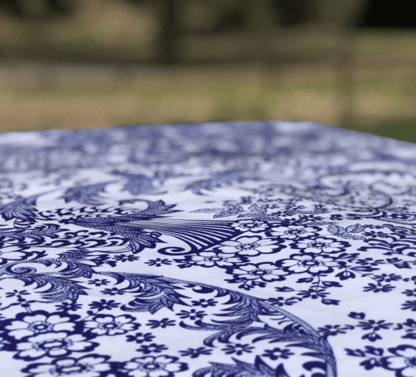 LITOCLOTH Elegant Blue Outdoor Tablecloth - Image 3