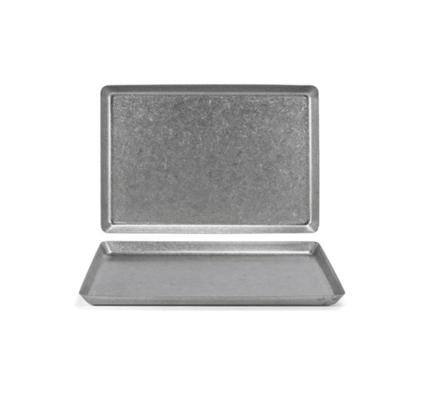13" x 7" Stainless Steel Tray, Antique Finish